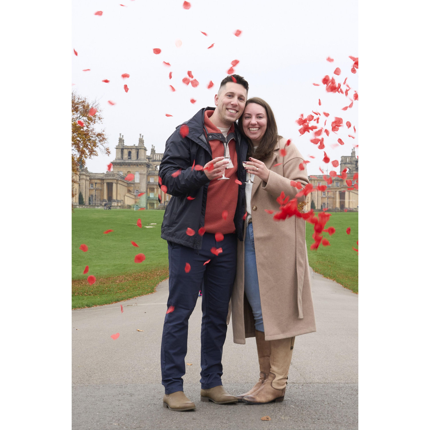 Right after Stephanie said "YES" at Blenheim Palace