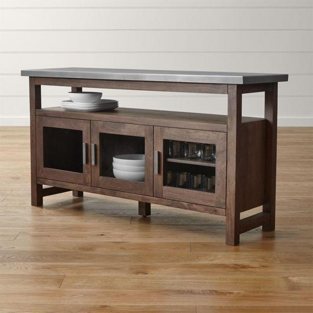 Galvin Metal Top Sideboard - Crate & Barrel