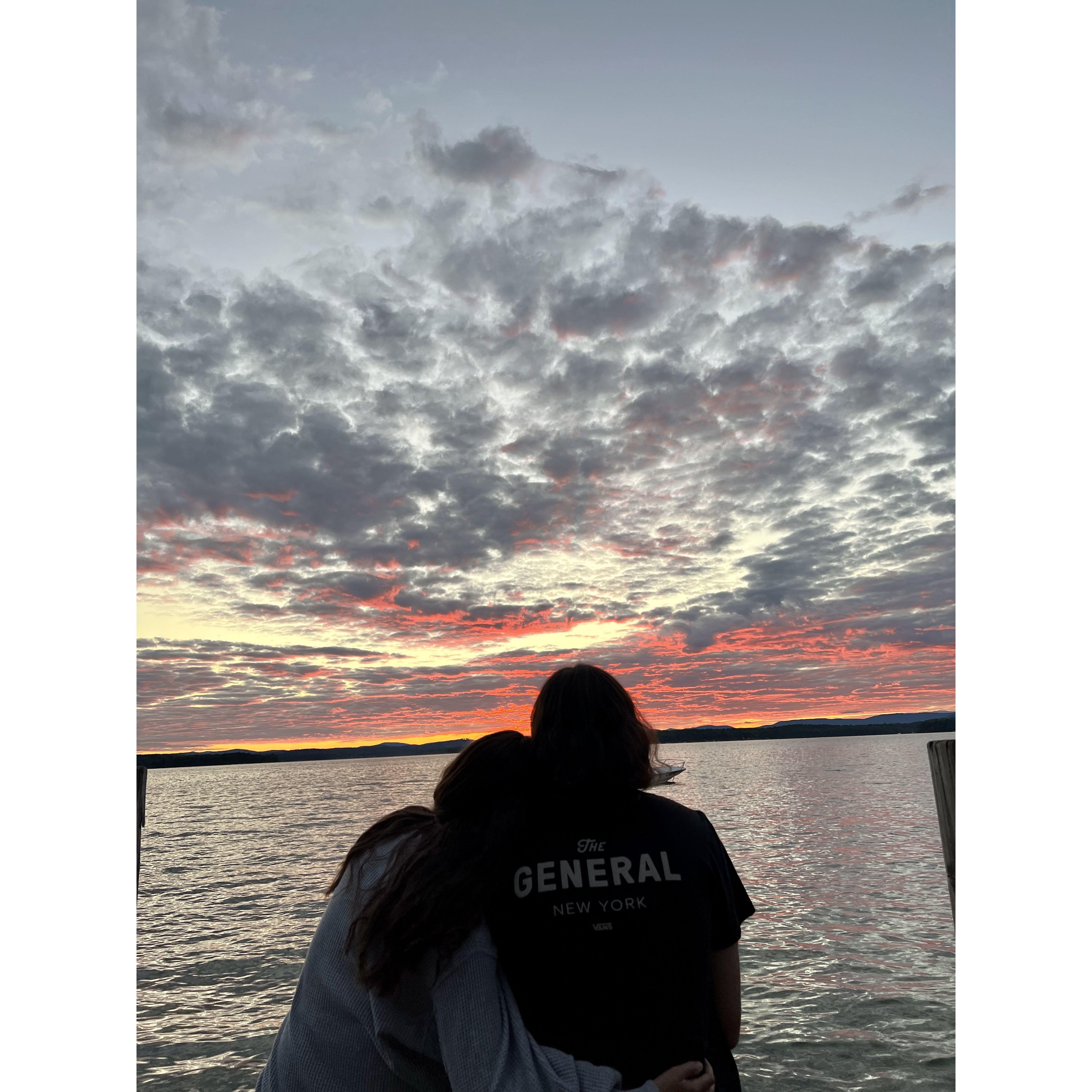 Sunsets at Lake Winnipesaukee, NH