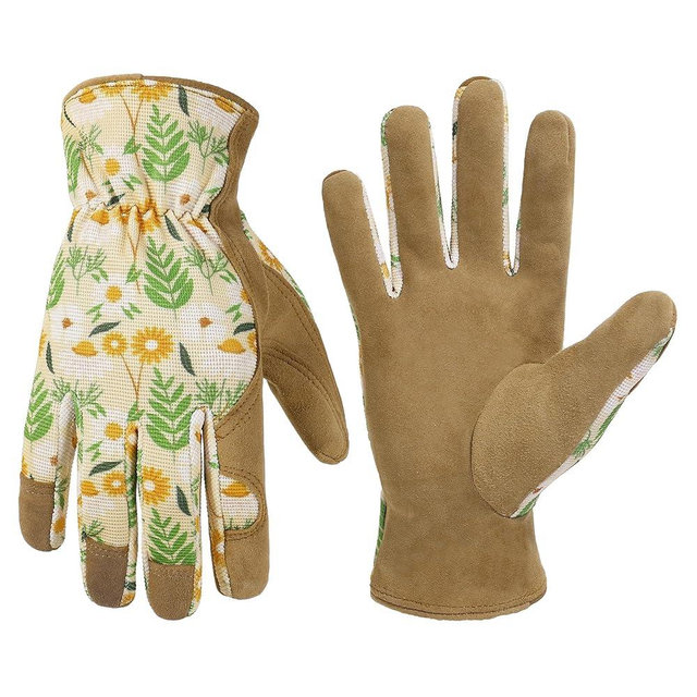 HANDLANDY Women Safety Work Gloves Utility Touch Screen Working Grip Glove for Yardwork Gardening Breathable Mechanic Gloves