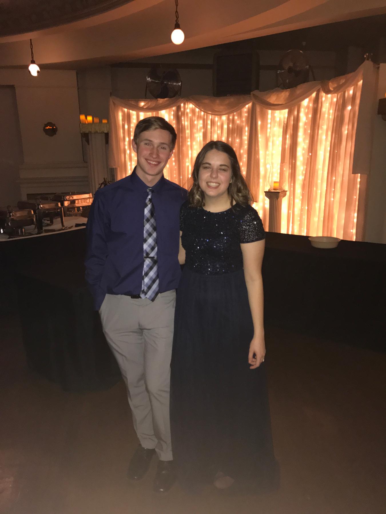 When we were "just friends" at Becky's wedding in 2017