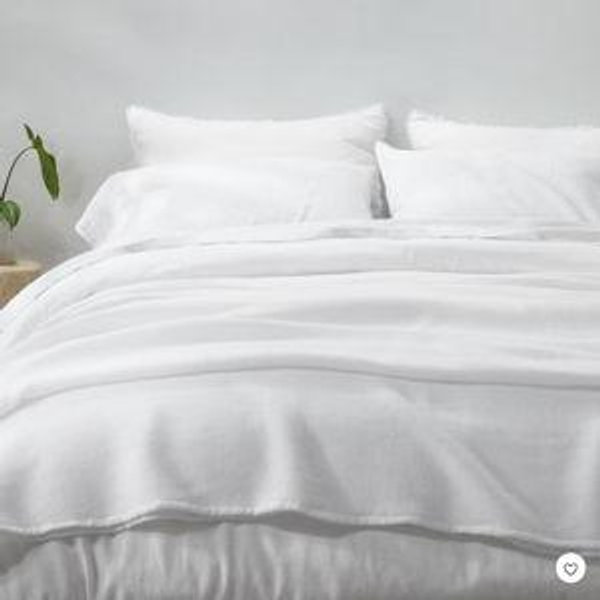 White Micro Waffle Bed Blanket - Casaluna™