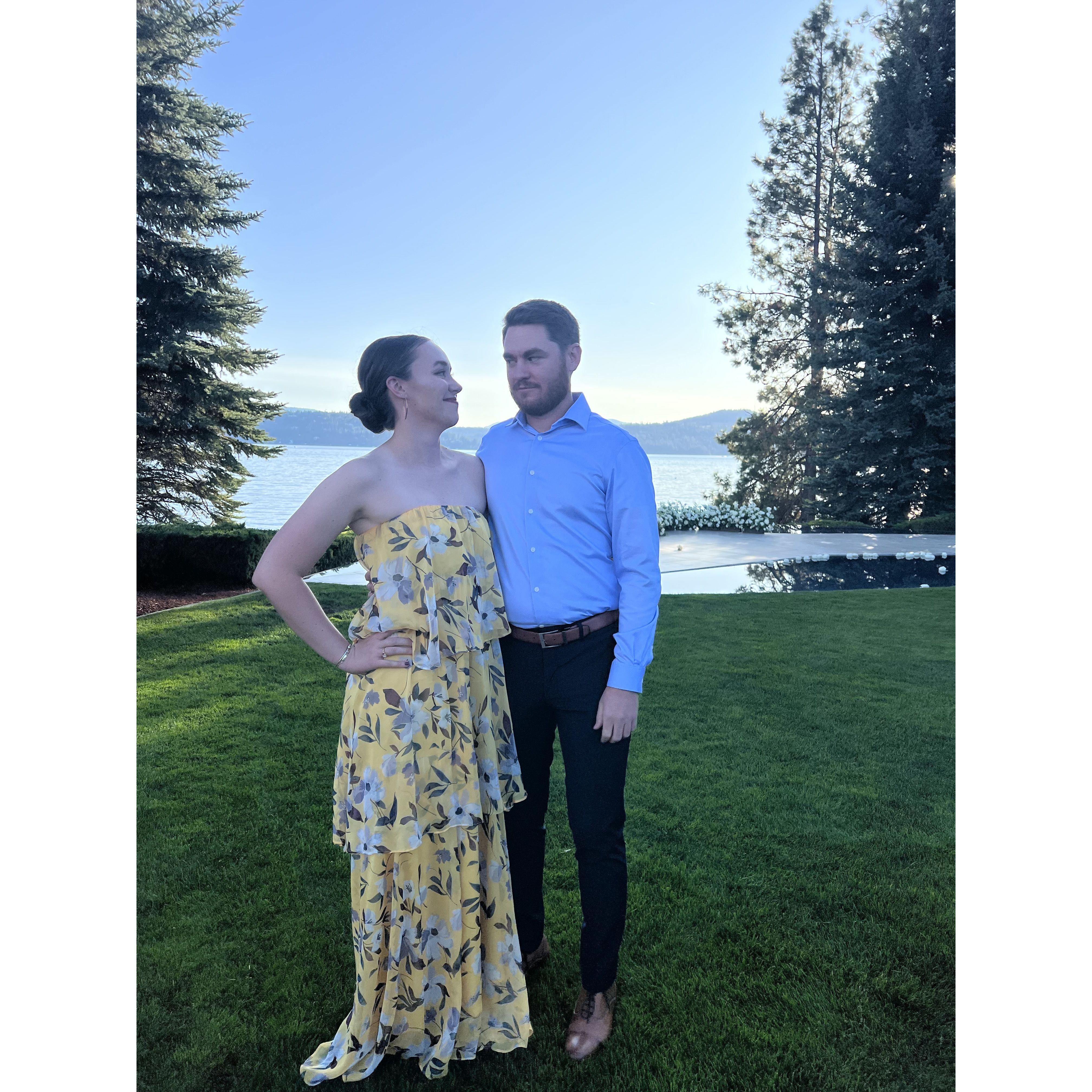 Laura and Mitch's wedding in Couer D'Alene