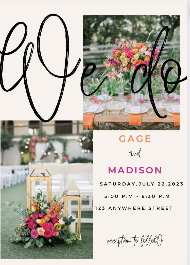 The Wedding Website of Madison Plunkett and Gage Motes