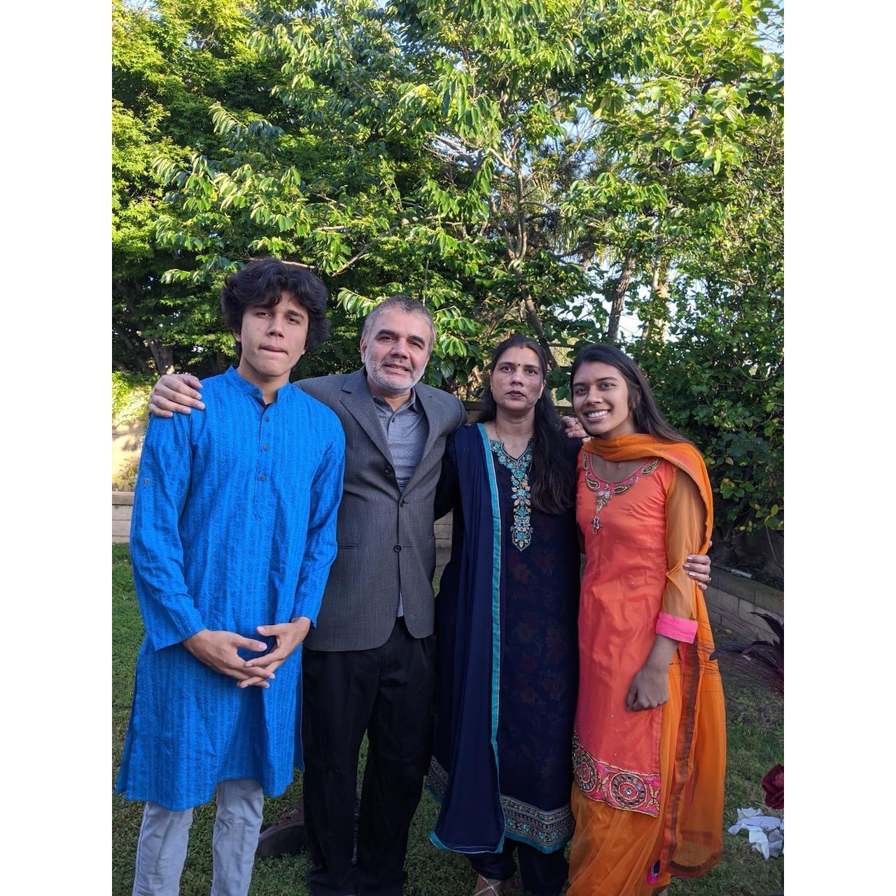 Pandey Family- Rani aunt uncle and cousins