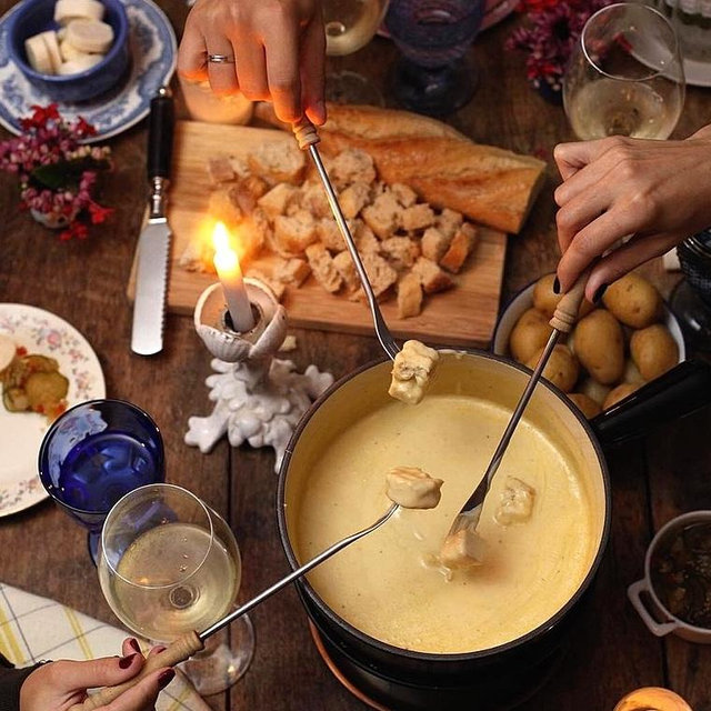 Fondue in Switzerland