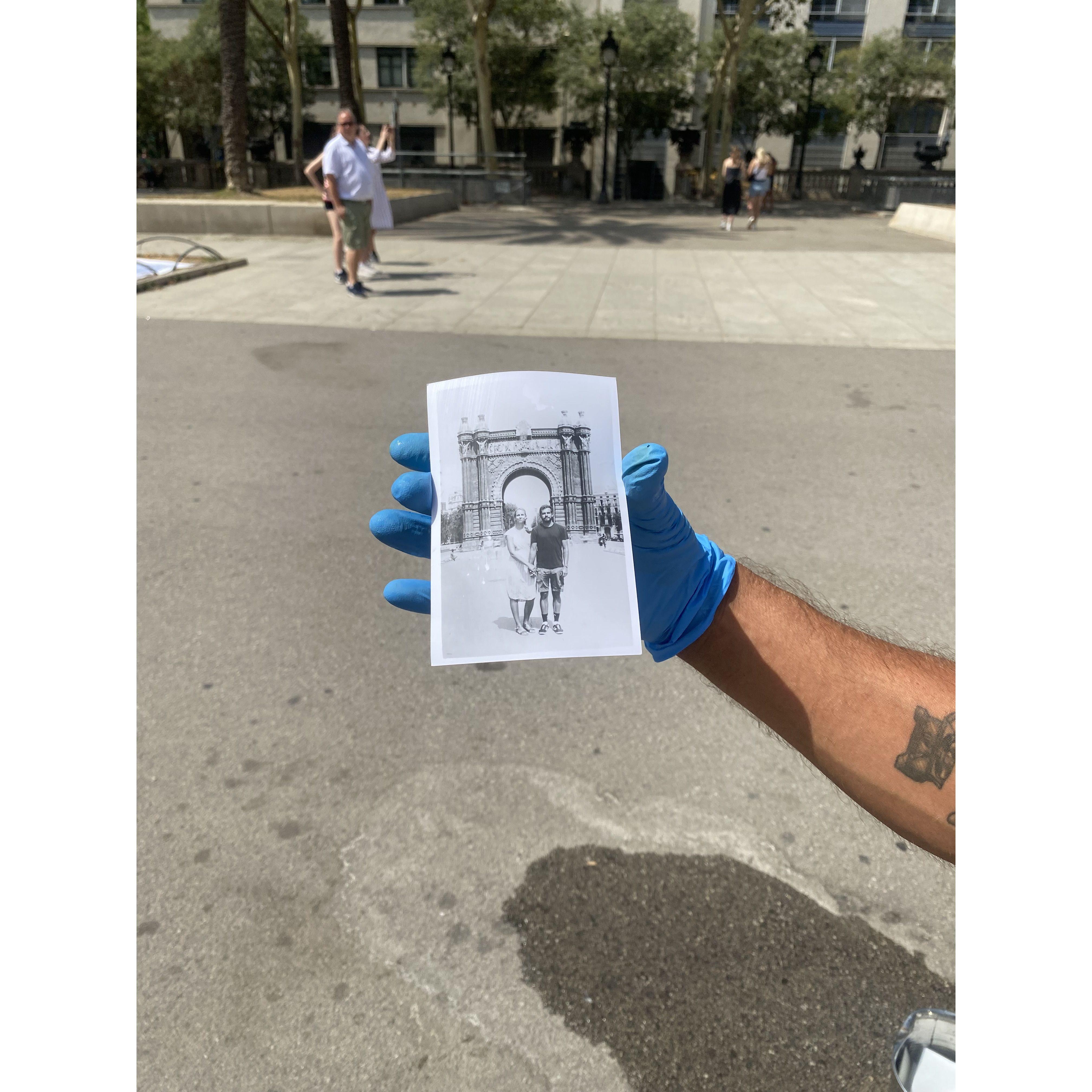 Vintage portrait in Barcelona