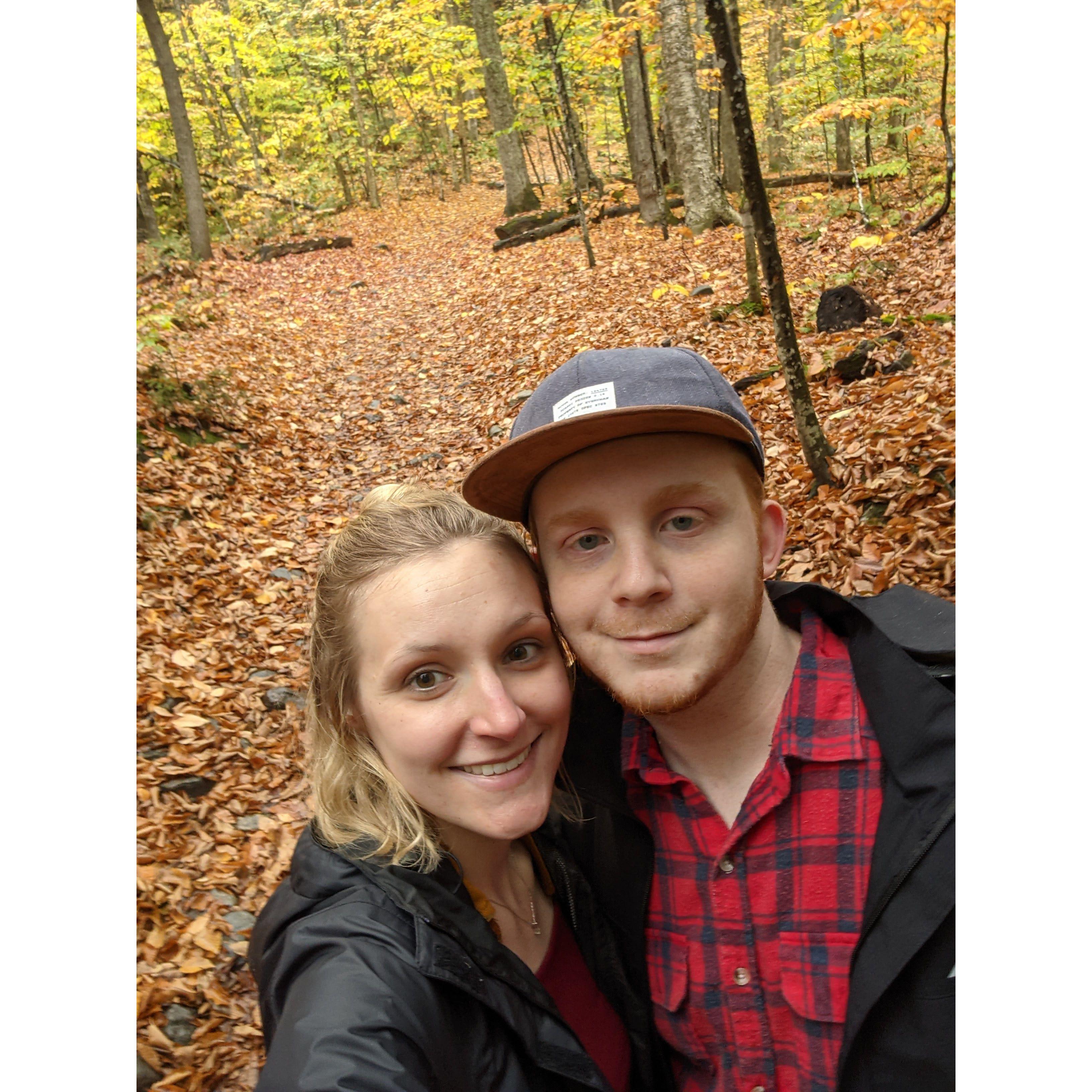 Small hike to a waterfall in Stowe, VT.