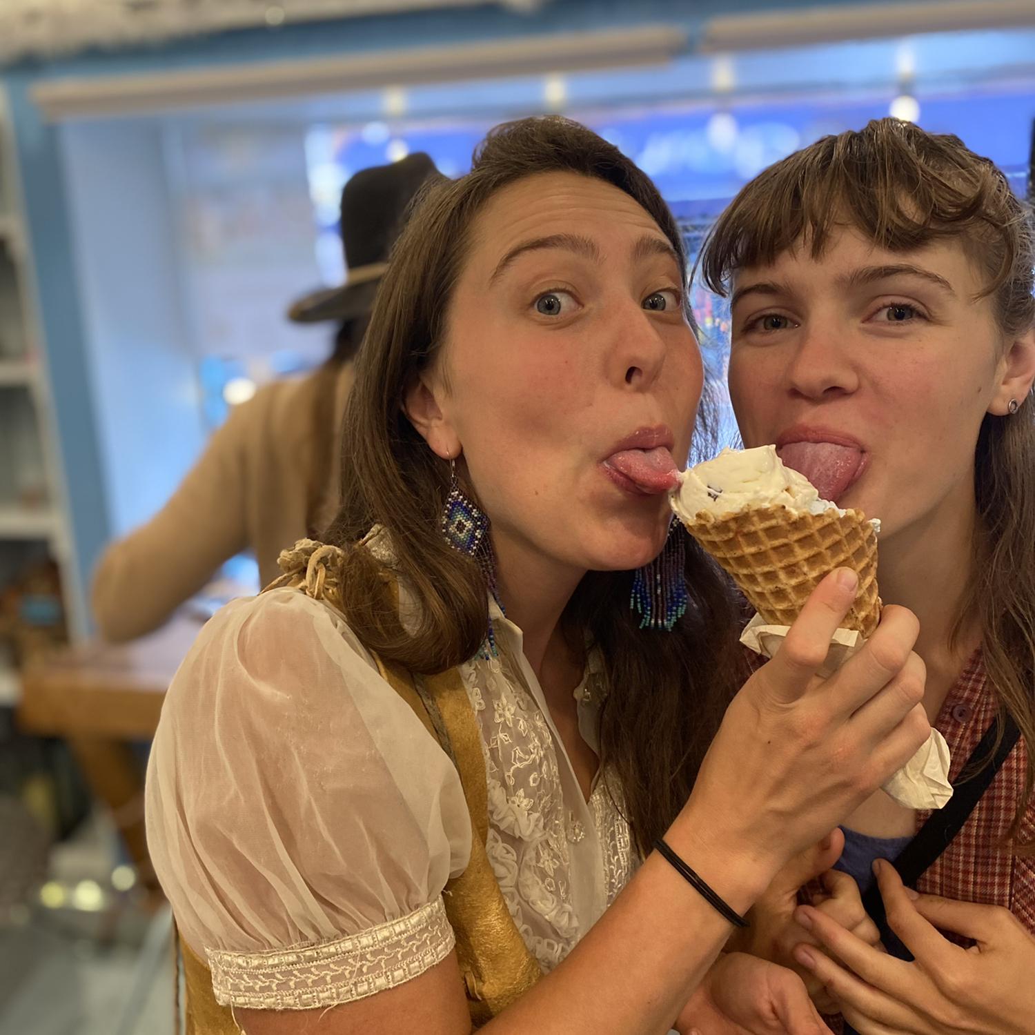 Sweet Megan and some ice cream