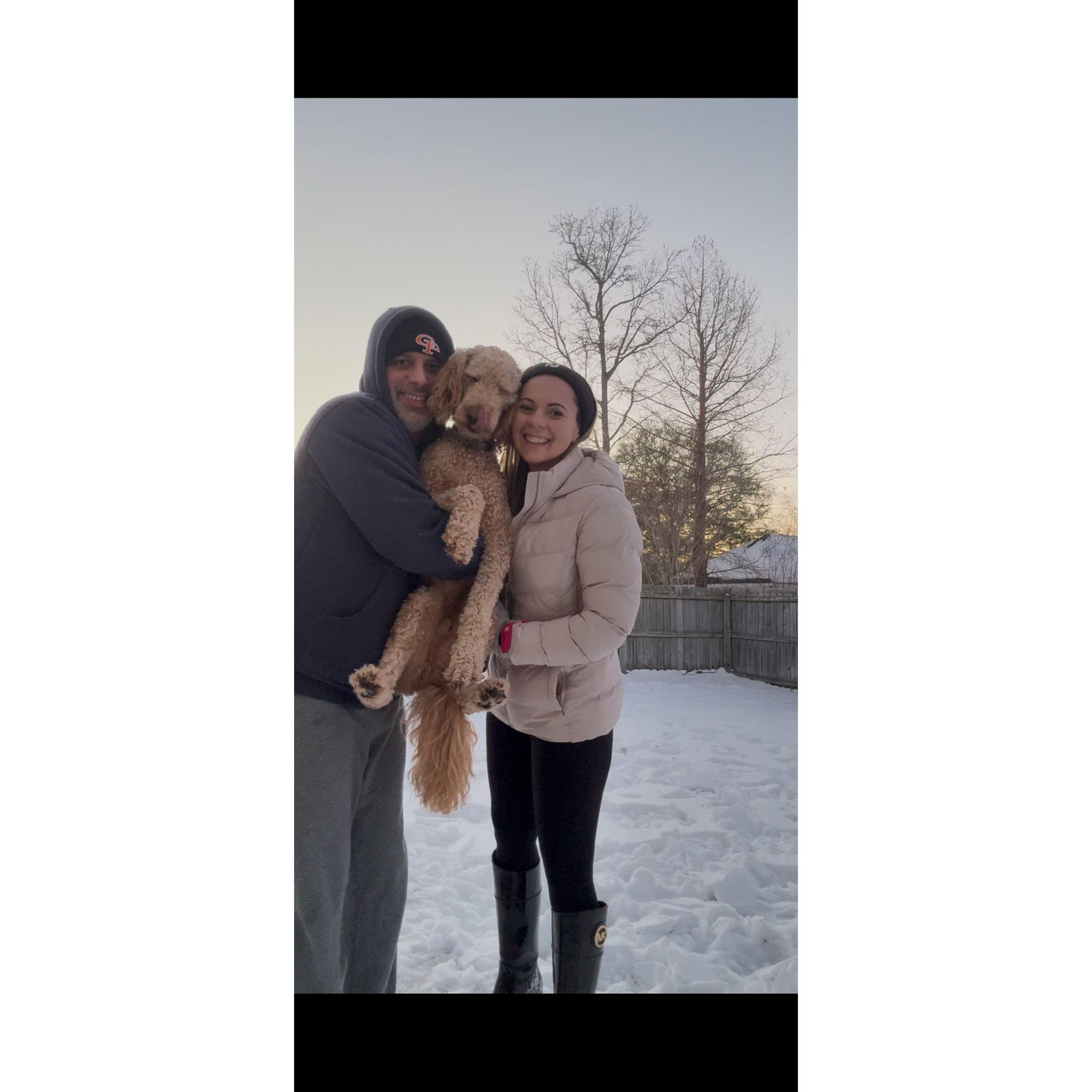 Our first snow day with Hank