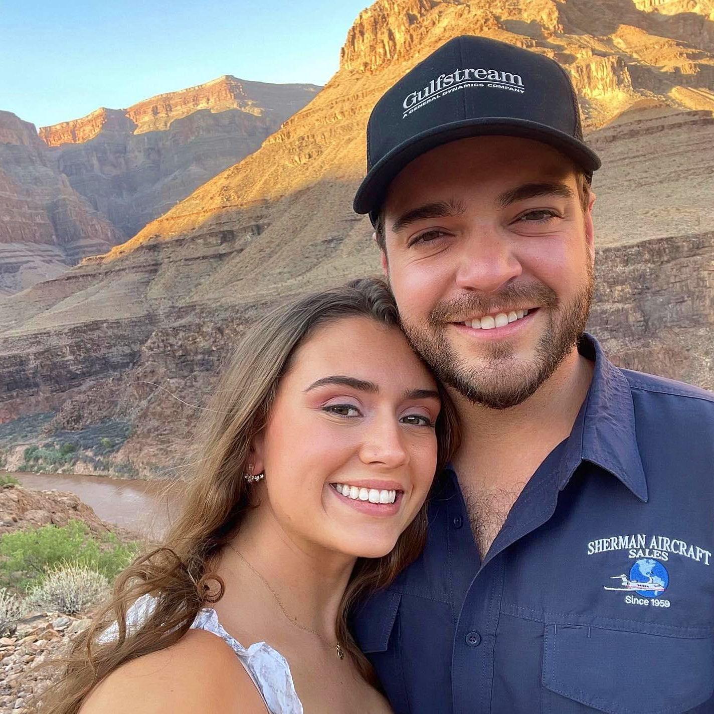 TJ's first helicopter ride over the Grand Canyon for TJ's 30th birthday gift in Las Vegas