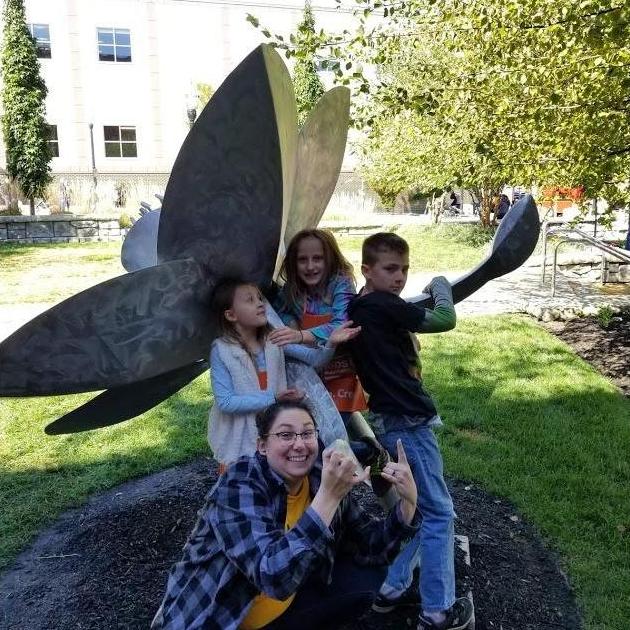 Me and the kids at the Pumpkin Fest in Hamilton, Ohio.