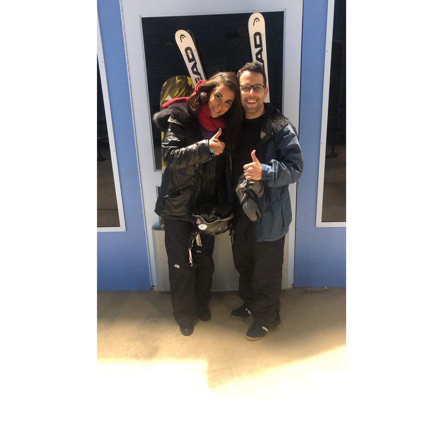 Ken's first time on skis in over 20 years!