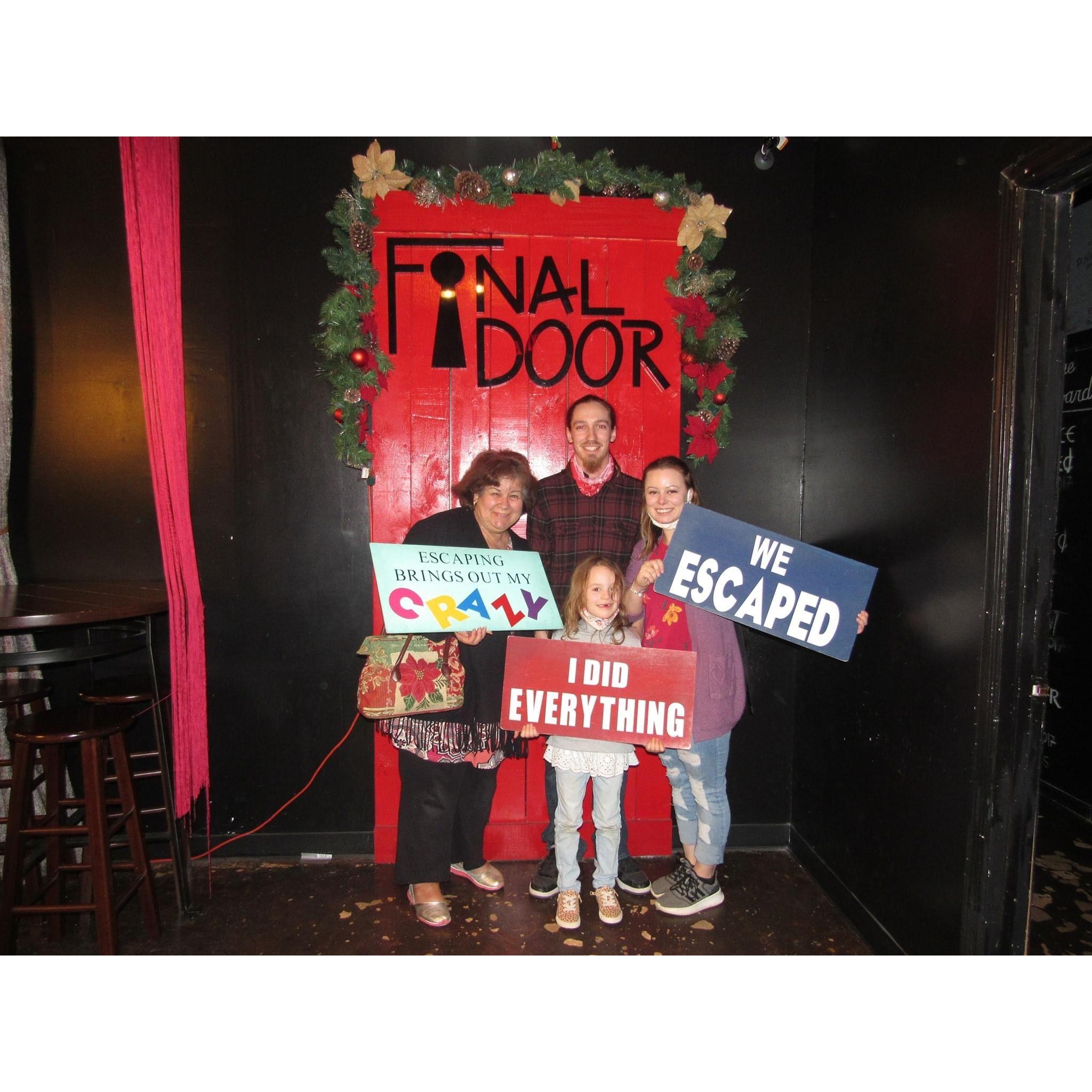 One escape room we will NEVER forget!