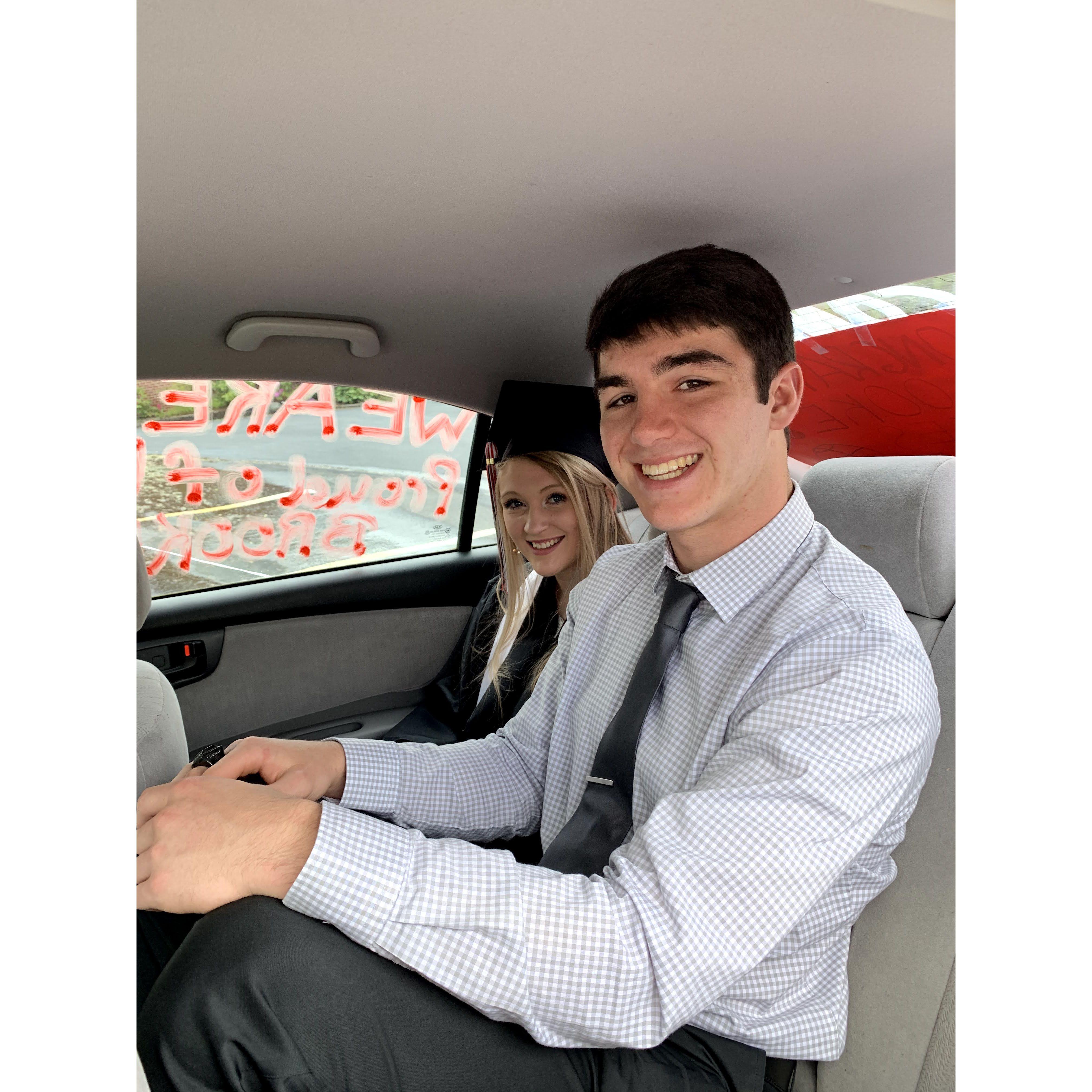 Our 2020 drive-thru graduation!
