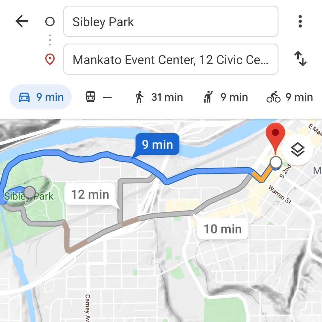 Ceremony to Reception Map