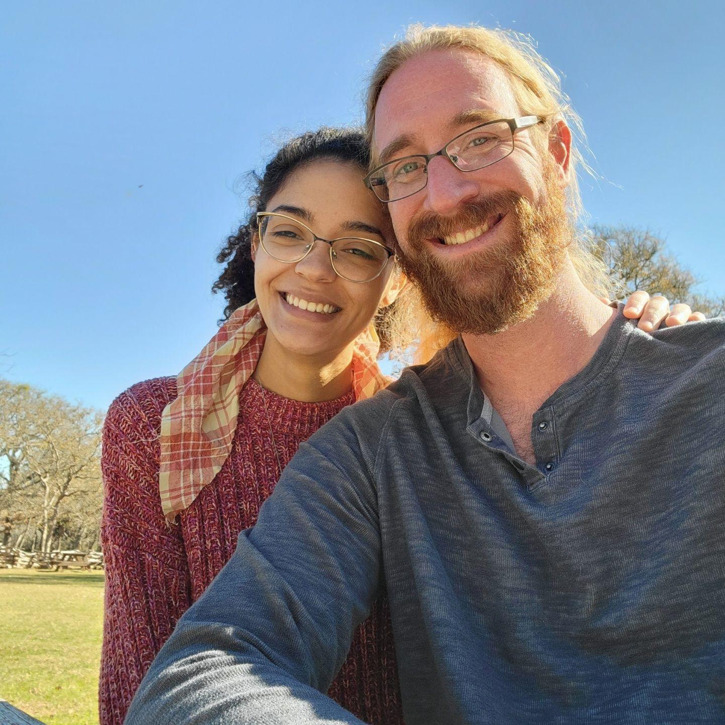 Enjoying a sunny day at Saltlick BBQ!