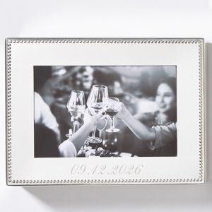 Celebration Beaded Photo Keepsake Box with Personalization