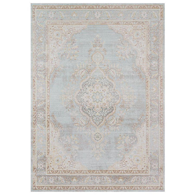 Carina Synthetic Rug, Porcelain Blue Multi, 4' x 6'