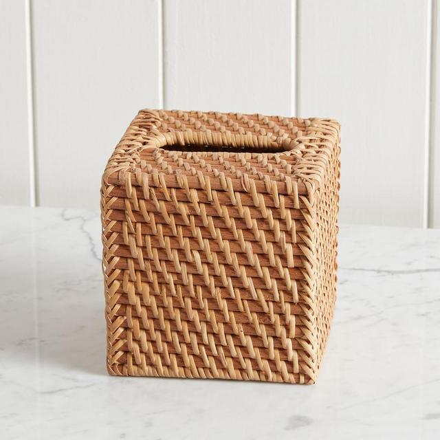 Modern Weave Bath Collection, Tissue Box, Natural