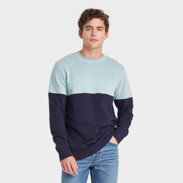 Men's Standard Fit Crewneck Sweatshirt - Goodfellow & Co™ Navy XXL