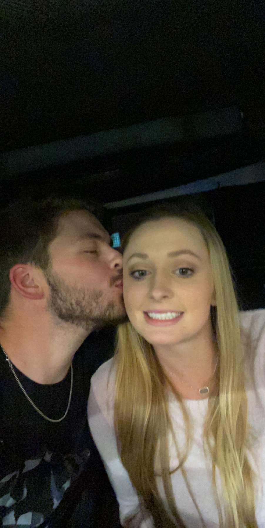 contrary to my face, this was actually an exciting day because it was our first kiss
