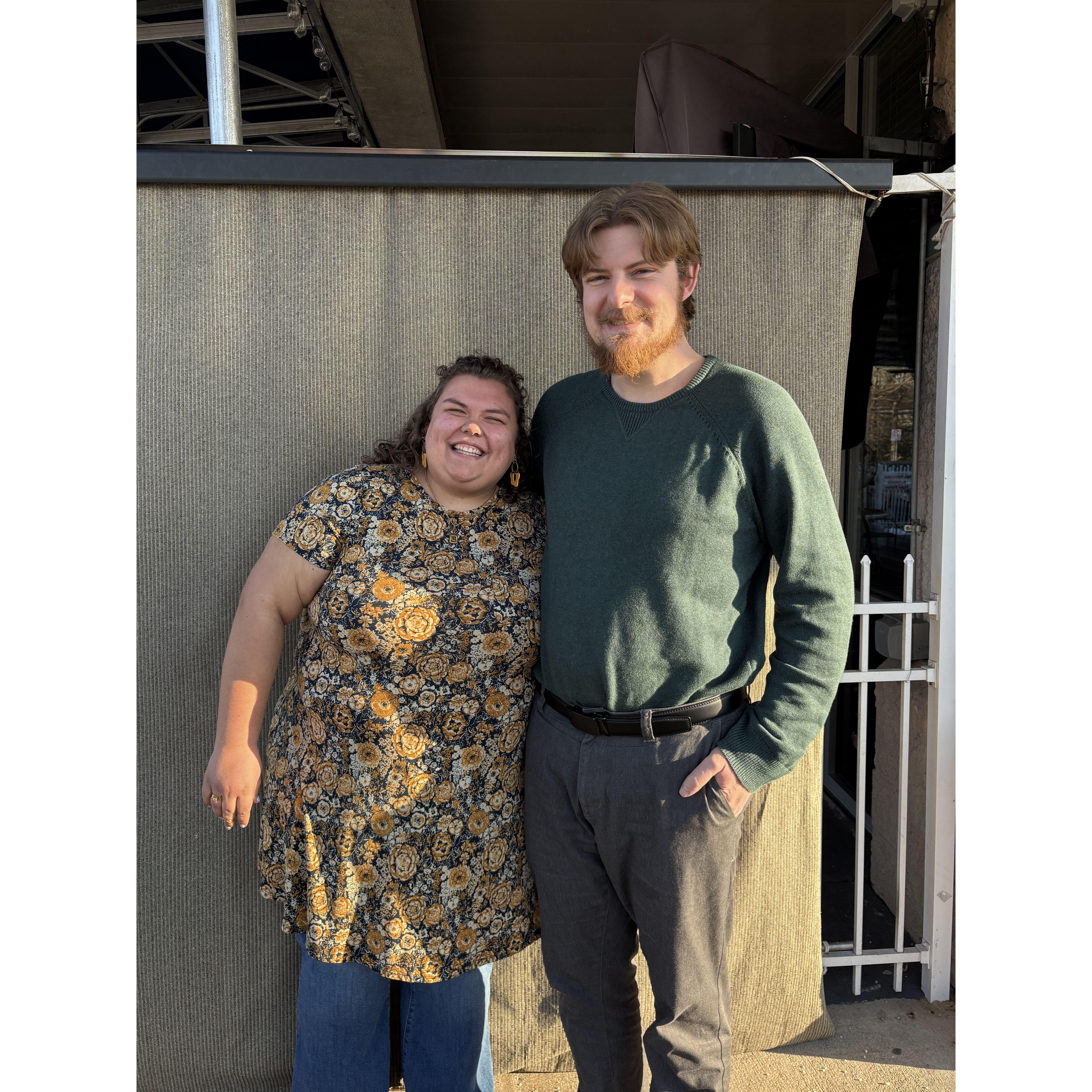 We never took "nice pictures" so Rena and Matthew made us take this one. We got better and more comfortable, I promise!