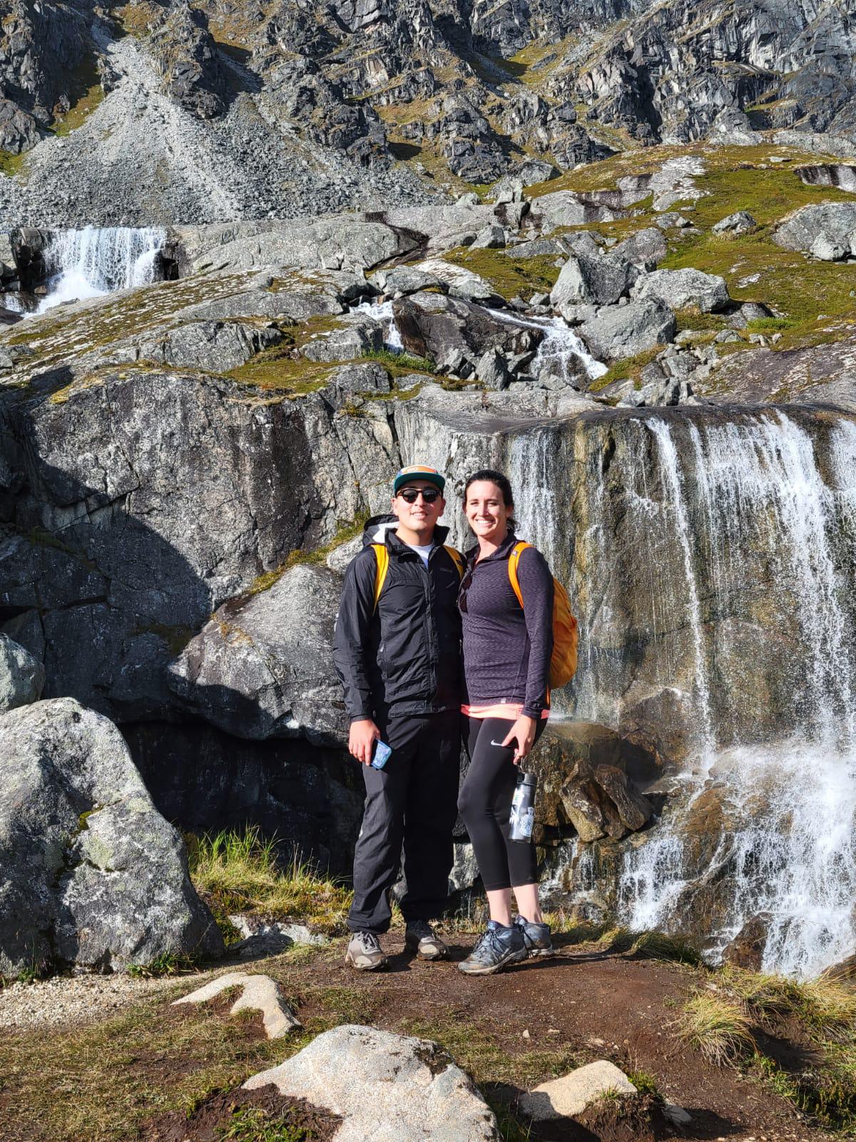 Hiking out to Reed Lake.