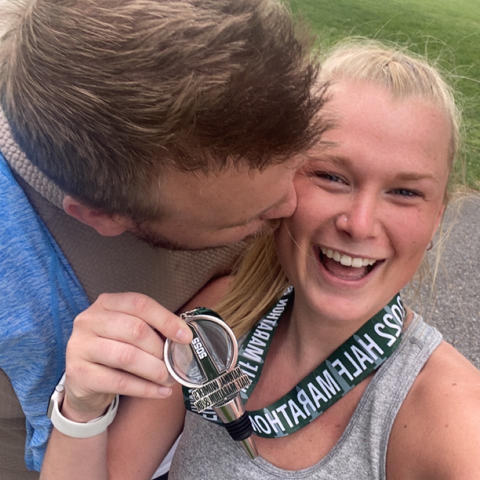 Cullen’s surprise after 2 months of dating of driving through the night to DC to watch Kaeli run her first 1/2 marathon