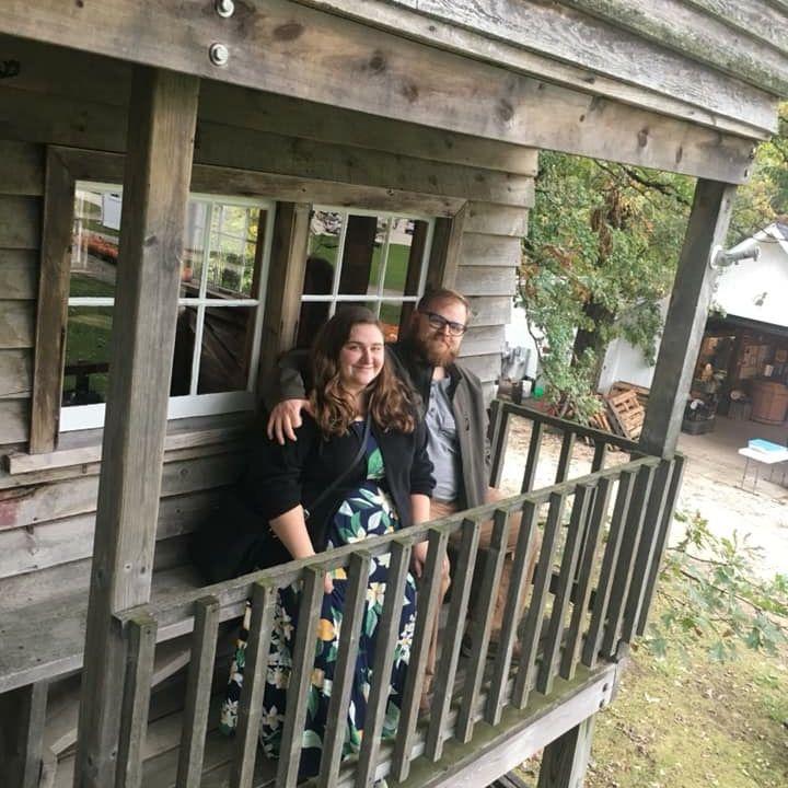 At a cidery in Wisconsin