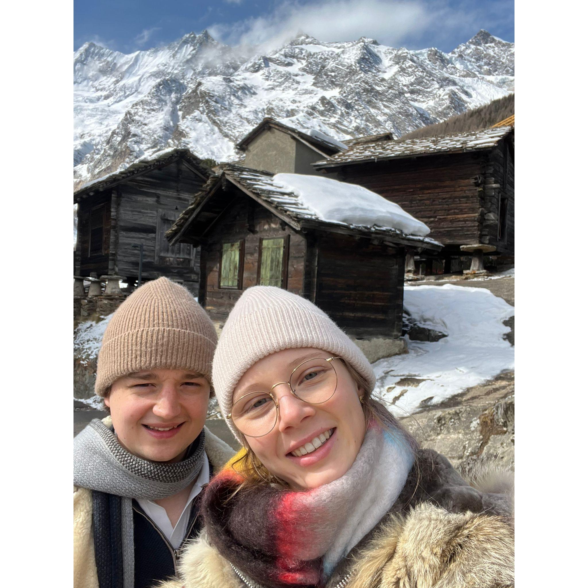 2023 Going to the mountains in Saas Fee, Switzerland.