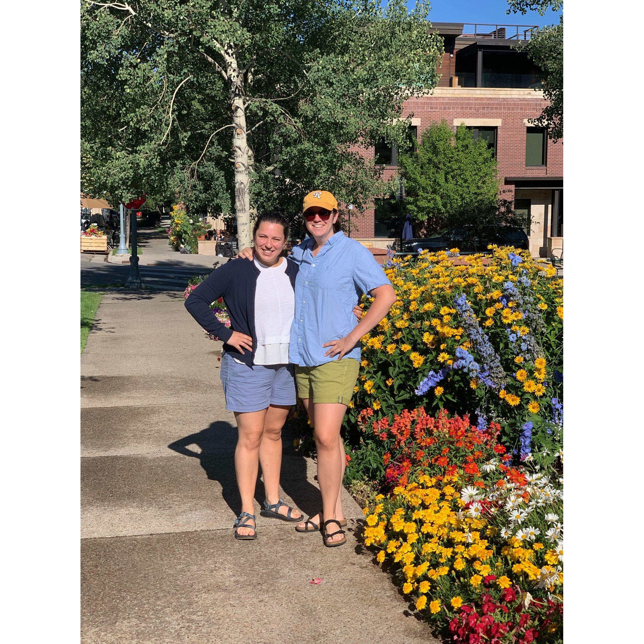 This pose also brought to you by Aunt Jeanette's coaching