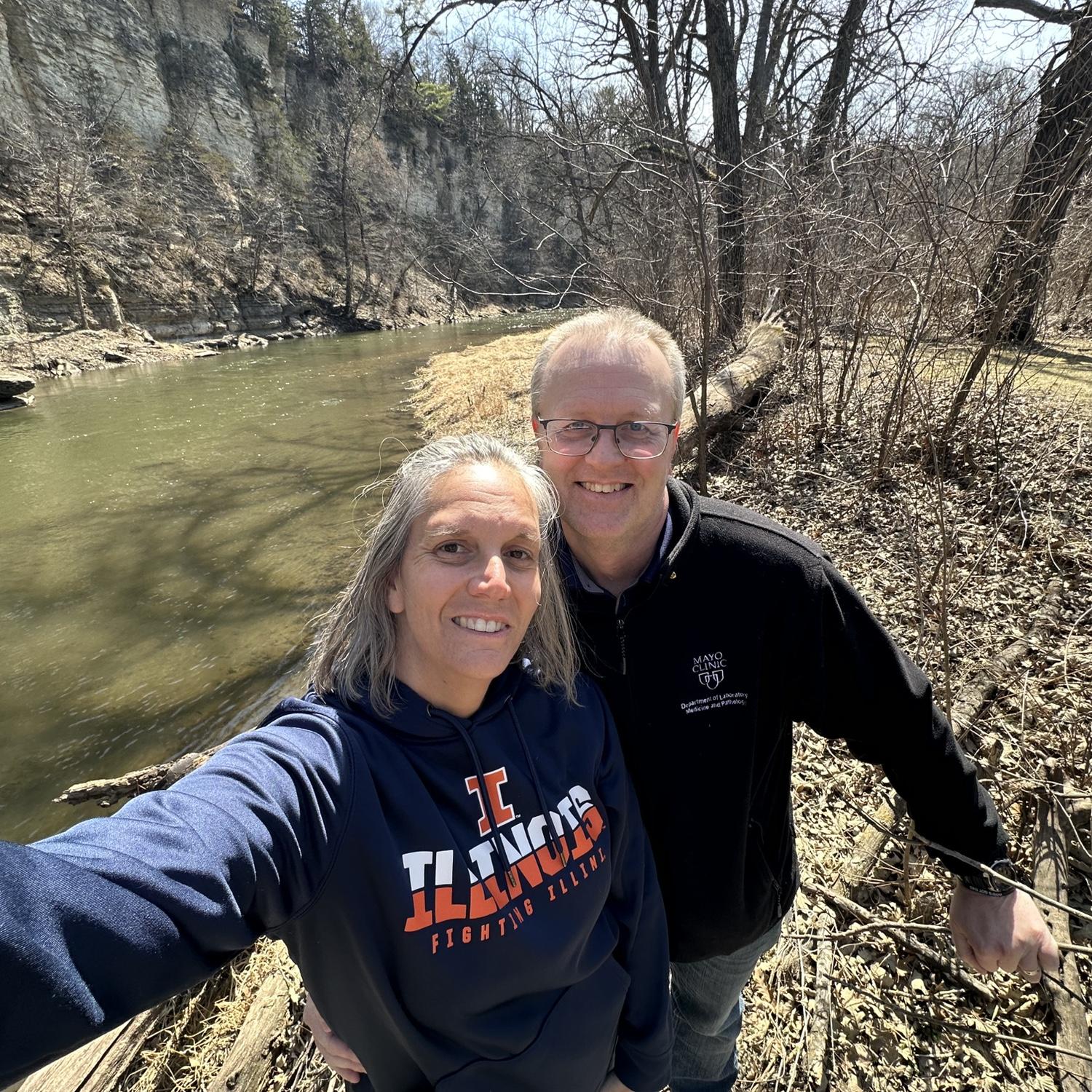Root River county park hike.