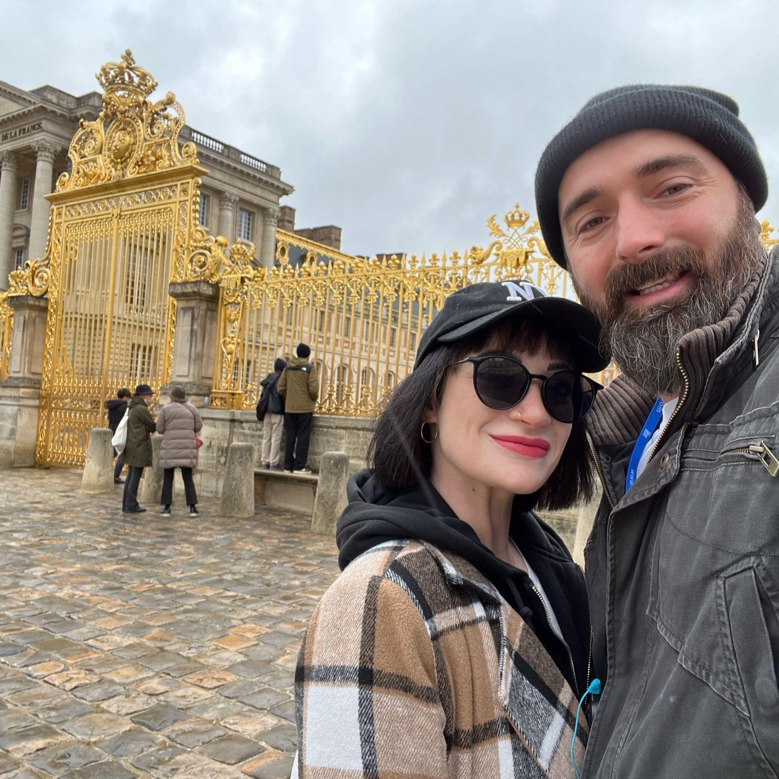 A rainy day at the Palace of Versailles. <3