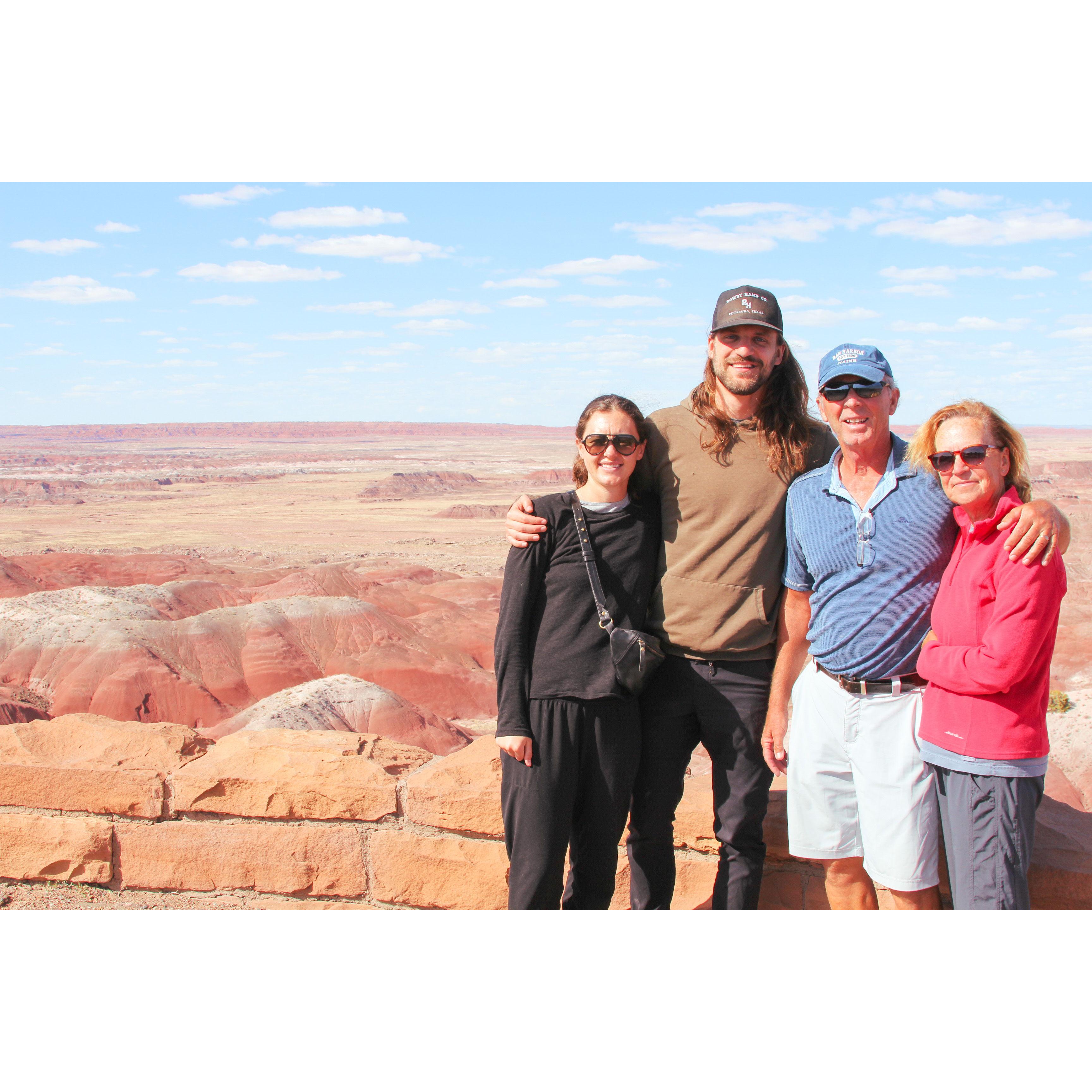We finally made it to Arizona after a two-year delay from covid. This was our first stop on our road trip: Petrified Forest NP