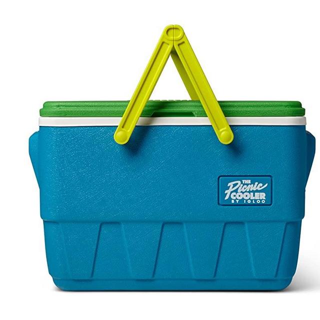 Igloo Special Edition 25 Quart Full Sized Picnic Basket Hard Side Insulated Cooler with Molded in Side Handles
