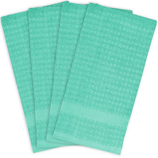 DII Cotton Waffle Terry Dish Towels, 15 x 26 Set of 4, Ultra