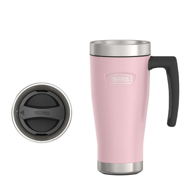 THERMOS ICON SERIES, Stainless Steel Mug, Sunset Pink, 16 oz