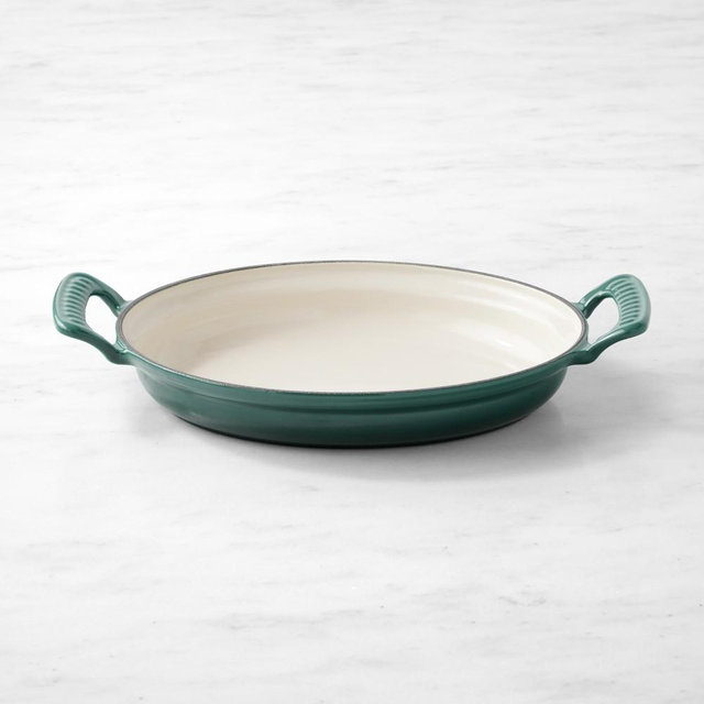 Le Creuset Modern Heritage Enameled Cast Iron Oval Gratin, 1 3/4-Qt., Artichaut