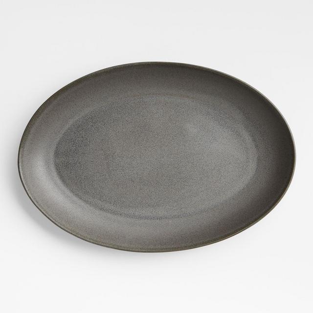 Craft Charcoal Oval Platter