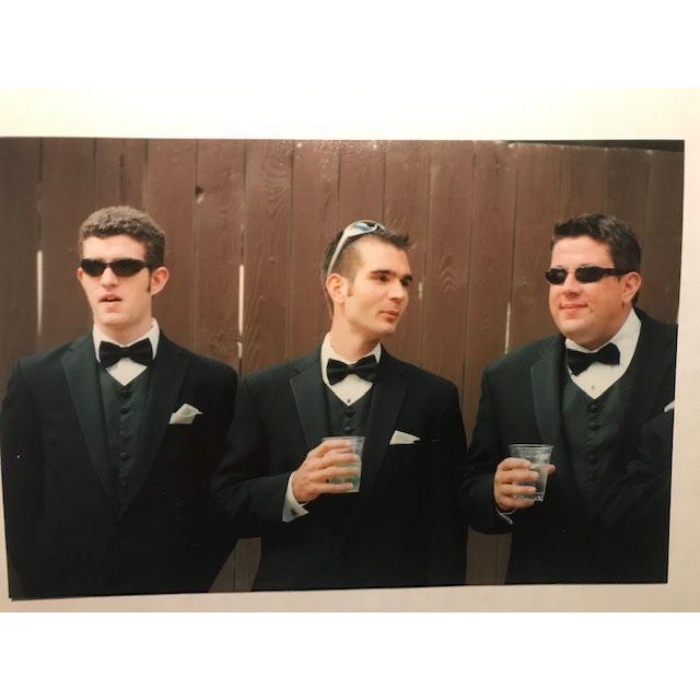 Luka with Marko (cousin) and Jozo (brother) at Jozo and Laurie's wedding