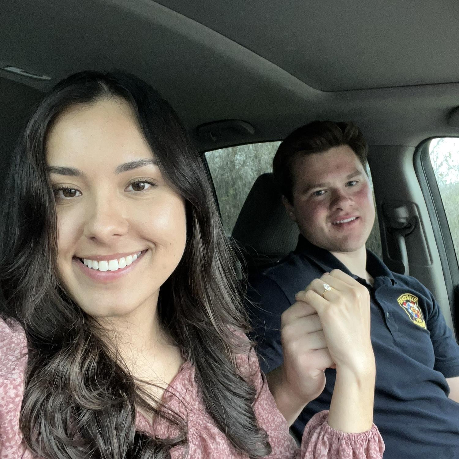 Right after getting engaged! 03-15-25