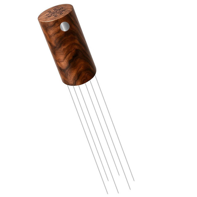 WDT Tool Espresso Stirrers - Coffee Distributor Barista Tools - Espresso Needle Distribution Tool for Coffee Accessories Kit - Walnut Wood Gifts for Coffee Lovers