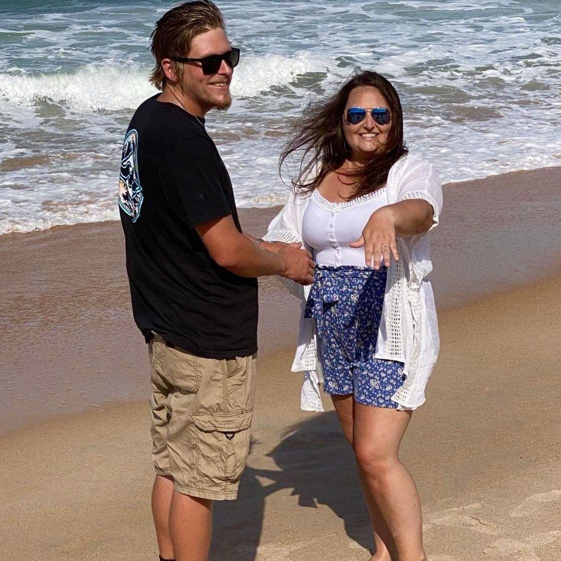 The proposal at Beverly Beach