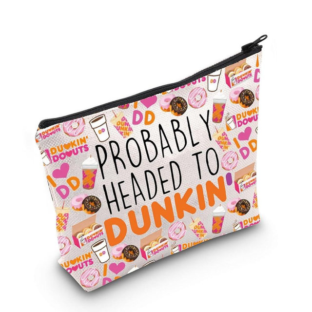 WCGXKO Probably Headed Makeup Bag Donut Lover Gift Coffee Refreshment Merch (Coffee Bag)