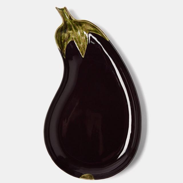 Bordallo Pinheiro - Aubergine Earthenware Platter