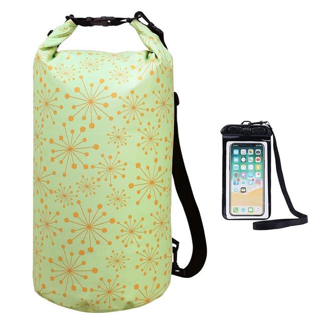 Haimont Waterproof Dry Bag Floating Dry Sack Roll Top Dry Backpack for Kayaking, Rafting, Boating, Fishing with IPX8 Waterproof Phone Case 10L 20L 30L 40L