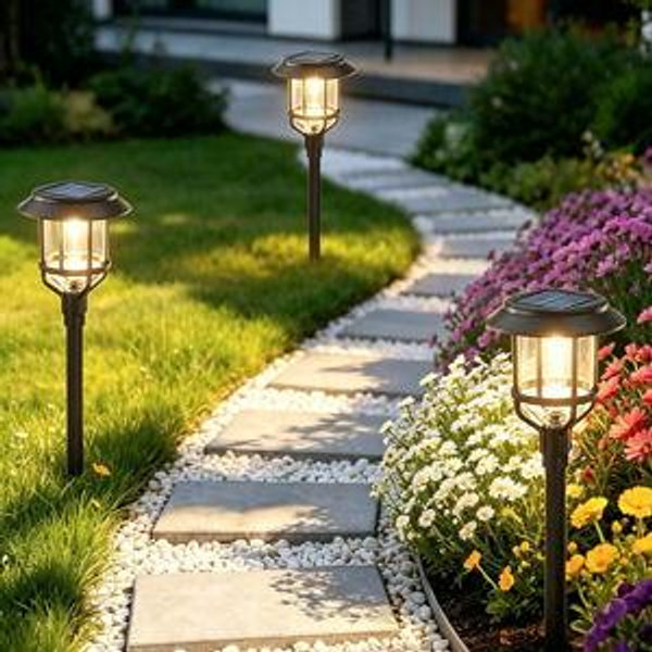 Harbor Breeze 15-Lumens Black Solar LED Outdoor Path Light ( 3000-K )