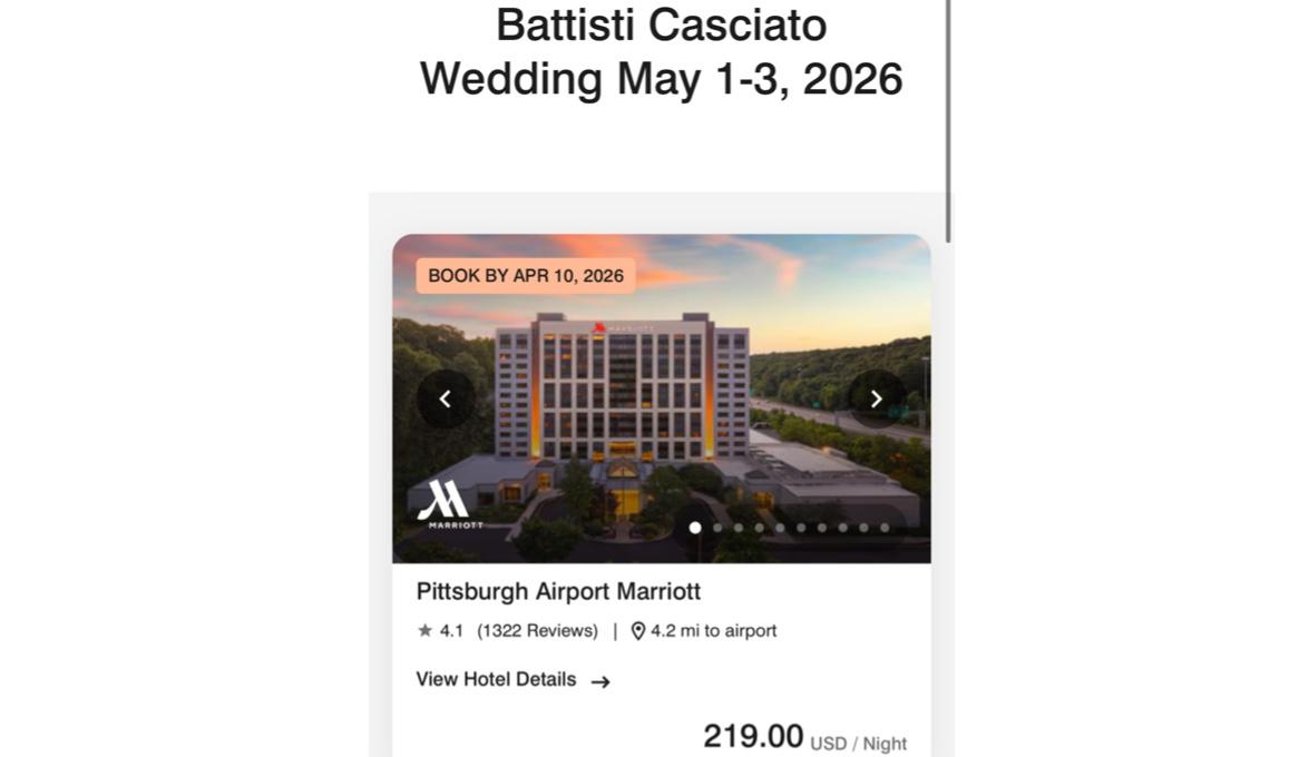 The Wedding Website of Daniela Battisti and Zachary Casciato