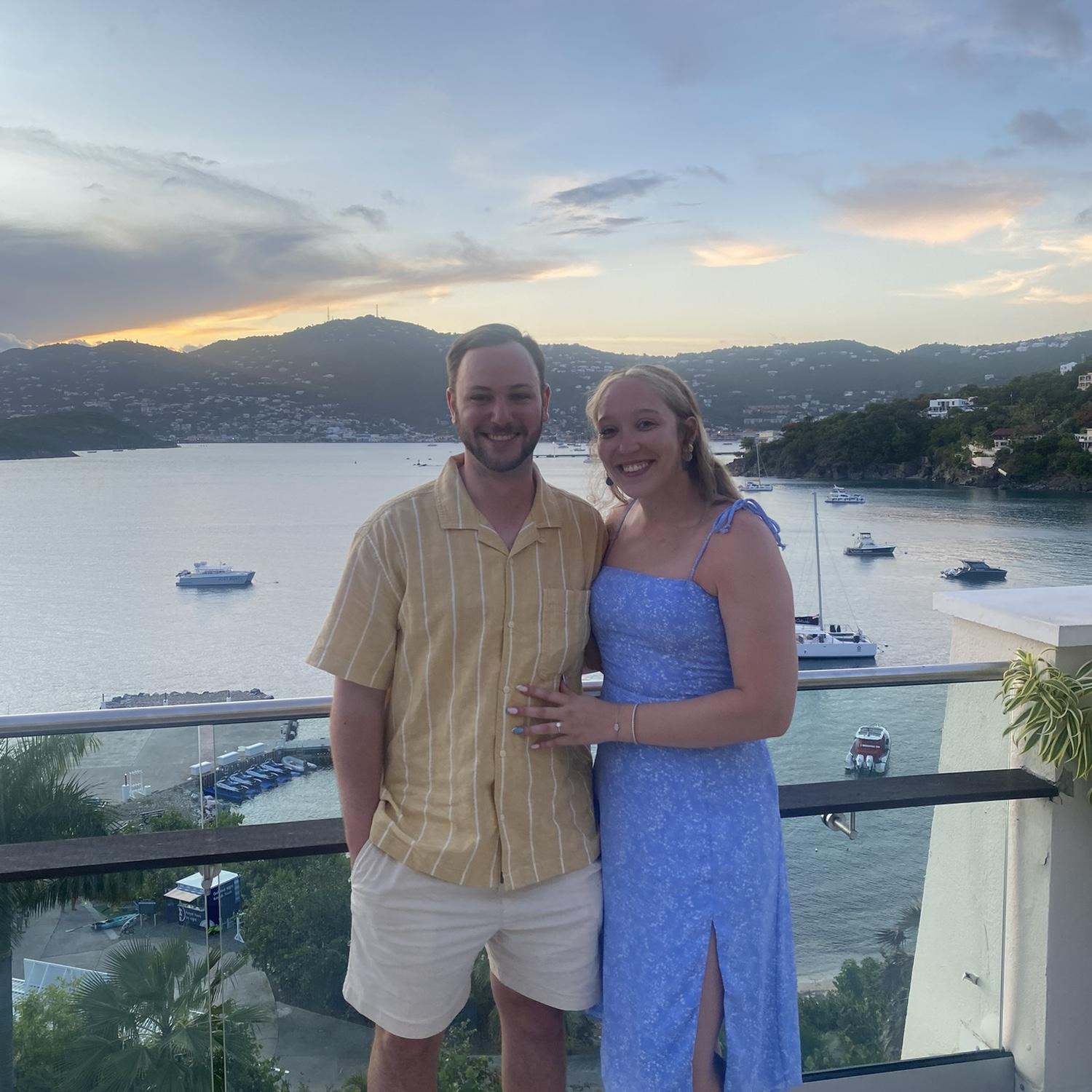 First vacation and we got engaged!